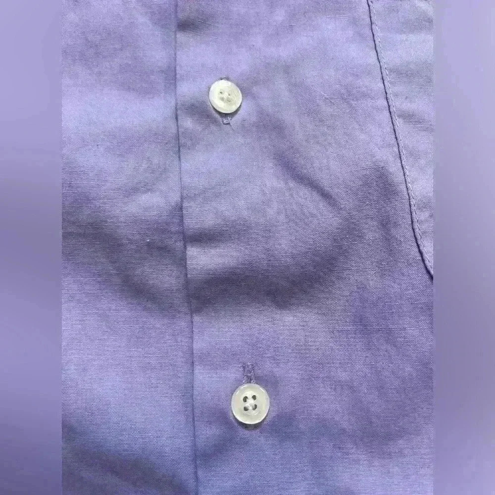 Bergamo New York Boys Size 14 Dress Shirt Purple